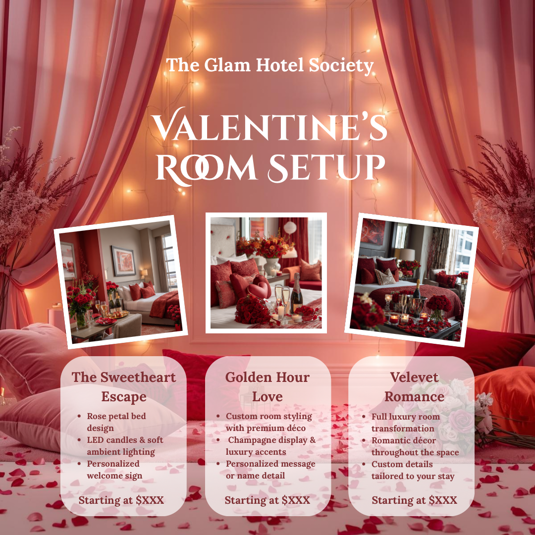 Valentine’s Room Setup Instagram Flyer | Love in Bloom Canva Template