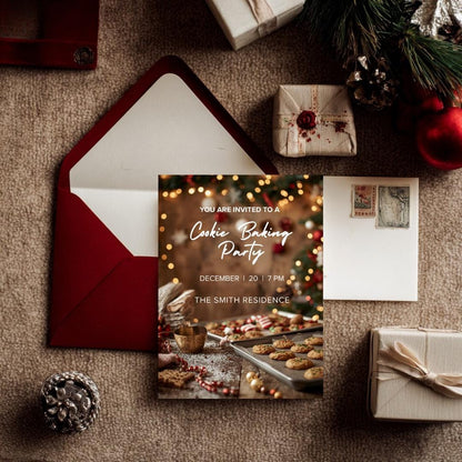 Cookie Baking Party Invitation | Editable Canva Invitation Template