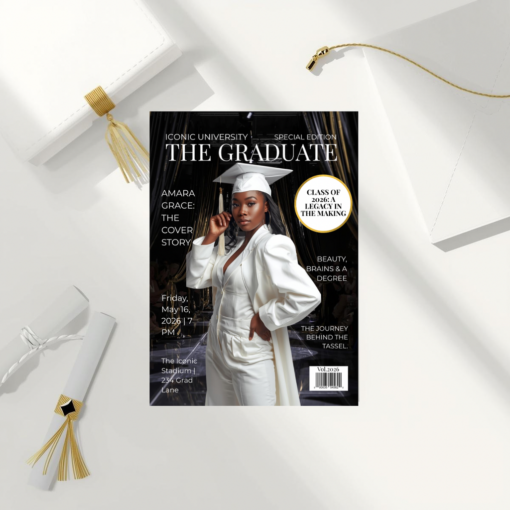 The Graduate Magazine Invitation | Done for You Design