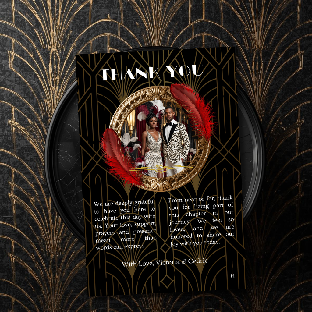 Art Deco Edition | The Signature Experience Luxe Wedding Magazine | Done for You (50% deposit required)