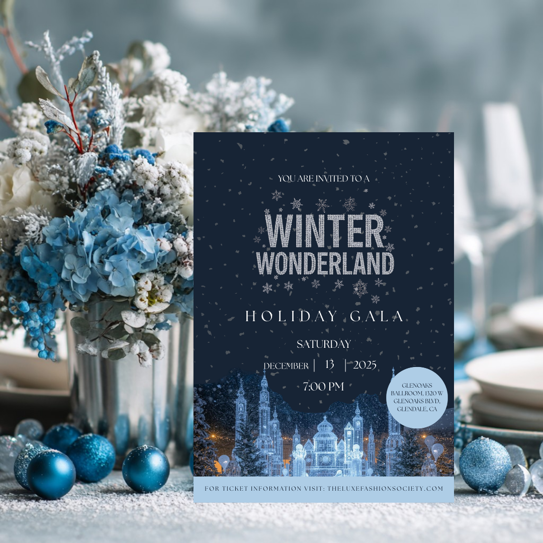 Winter Wonderland Holiday Gala Invitation | Editable Canva Template