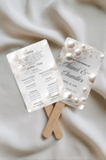 DIY Wedding Program Fan Templates Editable Canva Ceremony Printables DIY Wedding Fans for Black Tie, Floral, Modern & Glam Themes