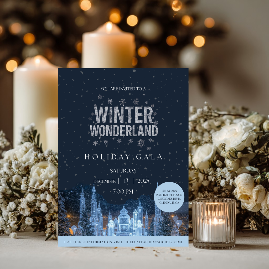 Winter Wonderland Holiday Gala Invitation | Editable Canva Template
