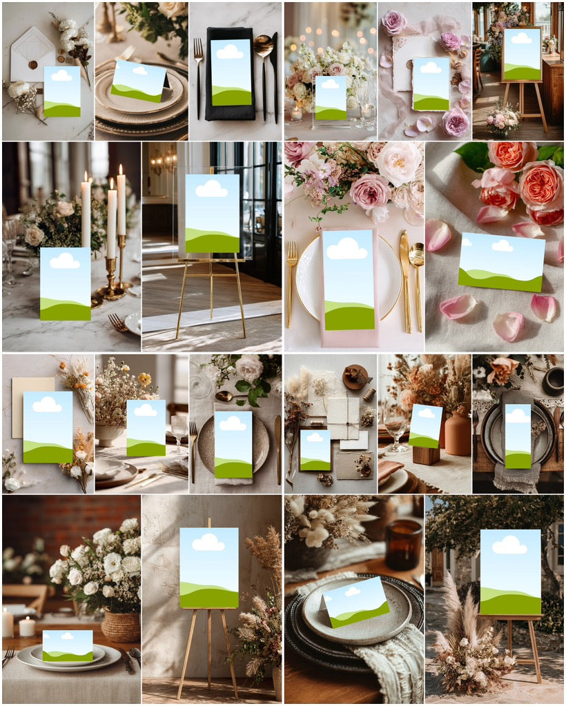 The Aisle Edit: Wedding Stationary Essentials Mockup Kits