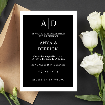 Custom Event Flyers & Invitations – Luxe & Editorial Design (50% Deposit for orders over $150)