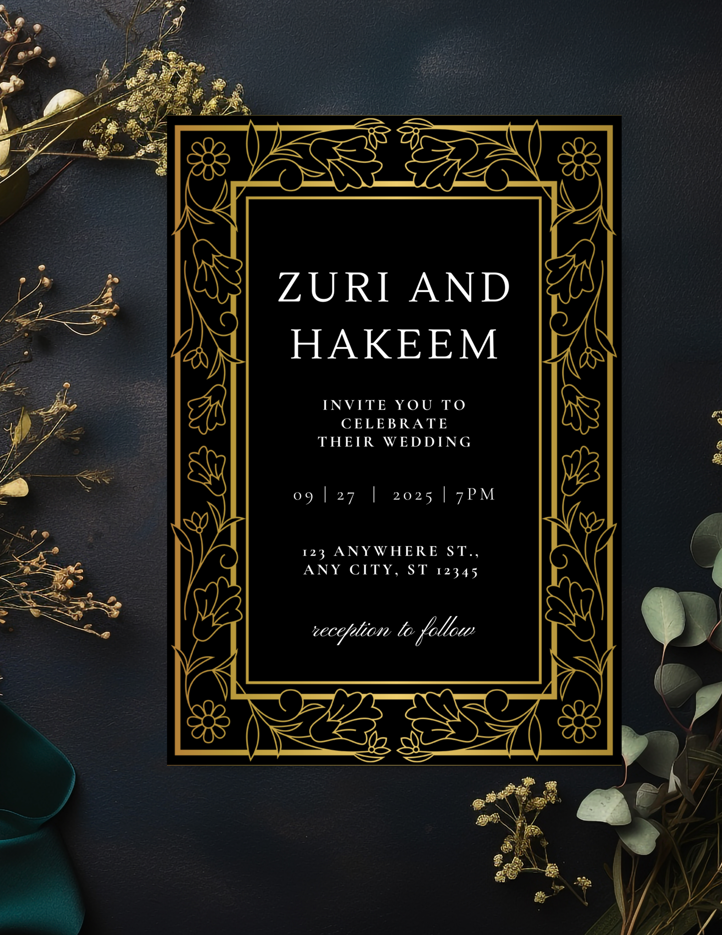 Custom Event Flyers & Invitations – Luxe & Editorial Design (50% Deposit for orders over $150)