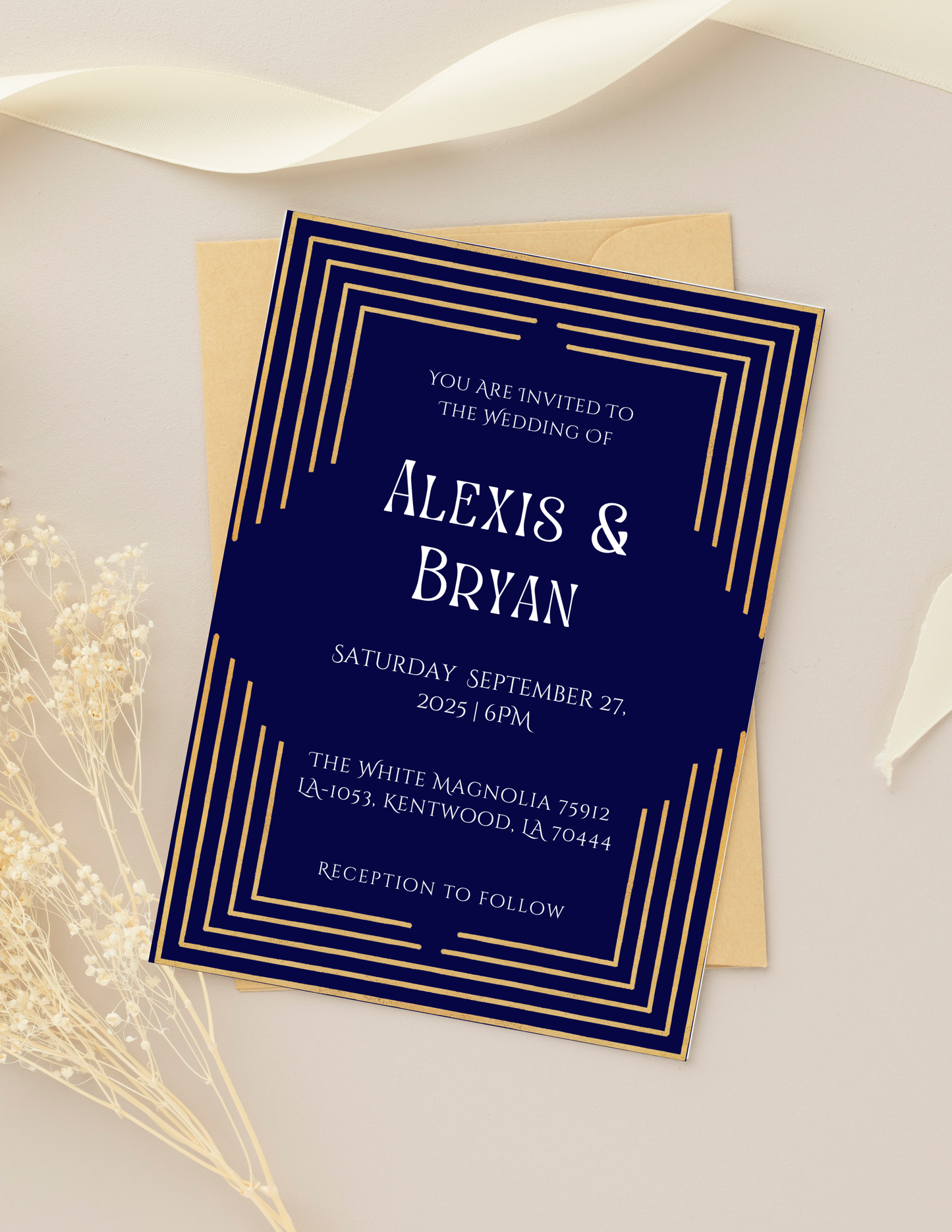 Custom Event Flyers & Invitations – Luxe & Editorial Design (50% Deposit for orders over $150)