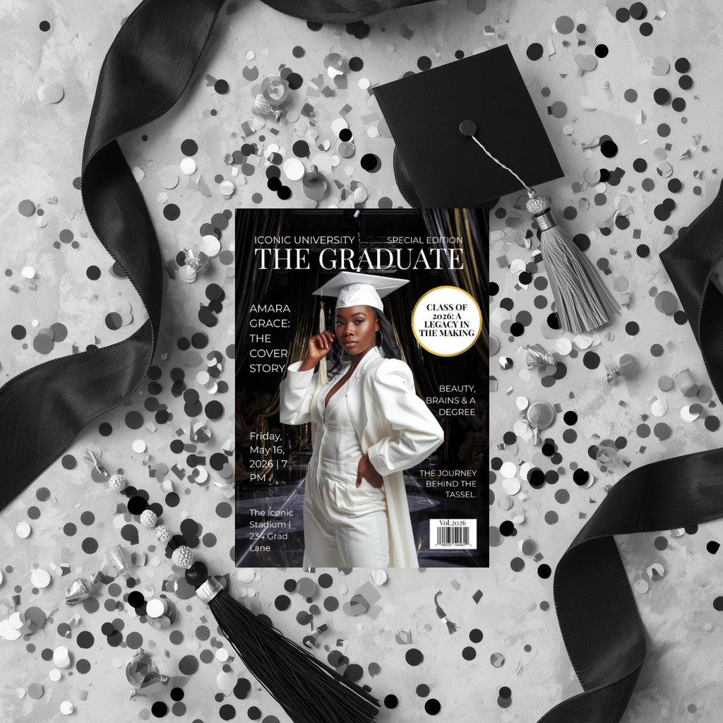 The Graduate Magazine Invitation | Done for You Design