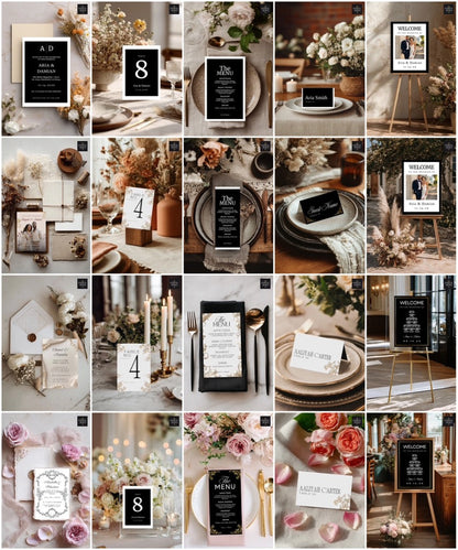 The Aisle Edit: Wedding Stationary Essentials Mockup Kits