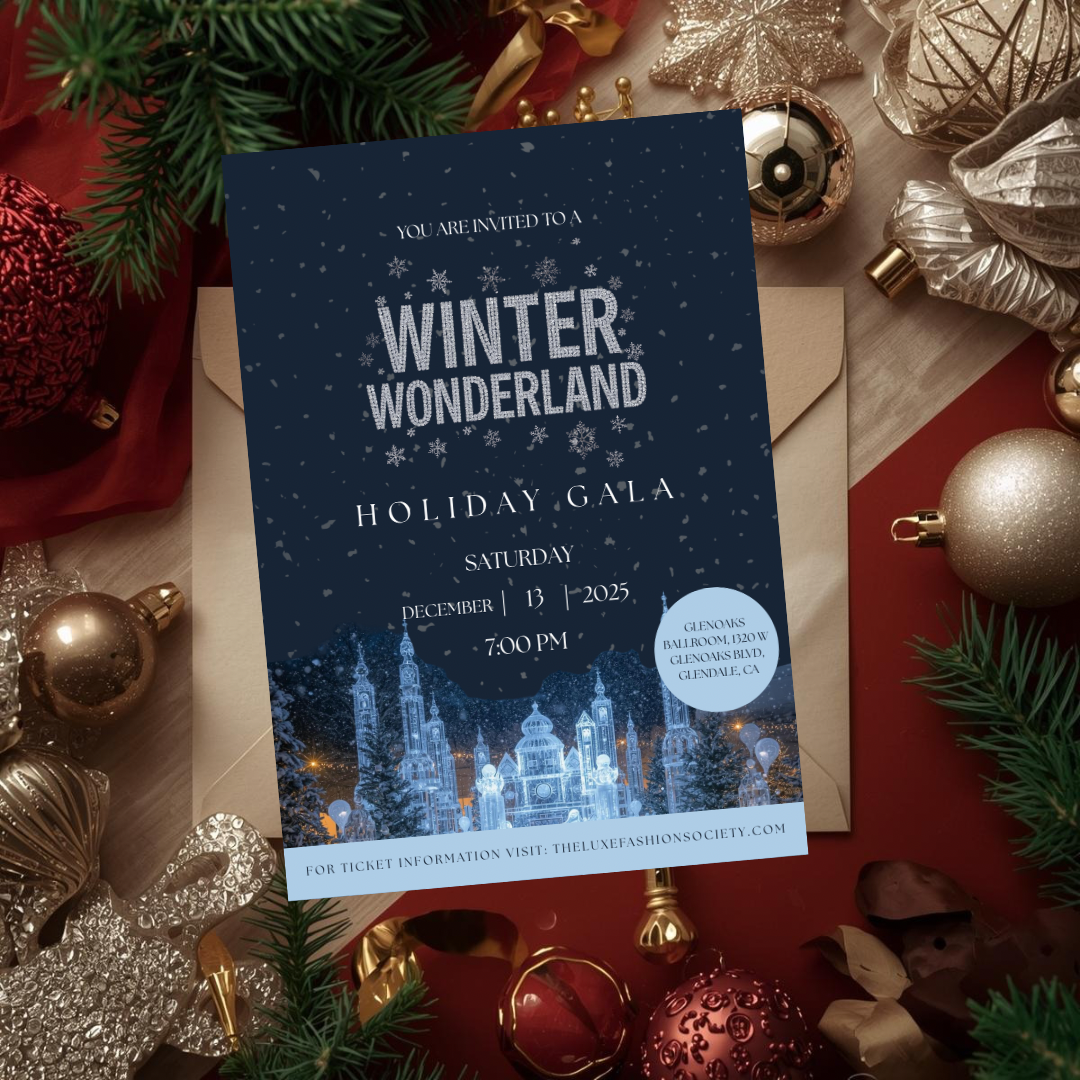 Winter Wonderland Holiday Gala Invitation | Editable Canva Template
