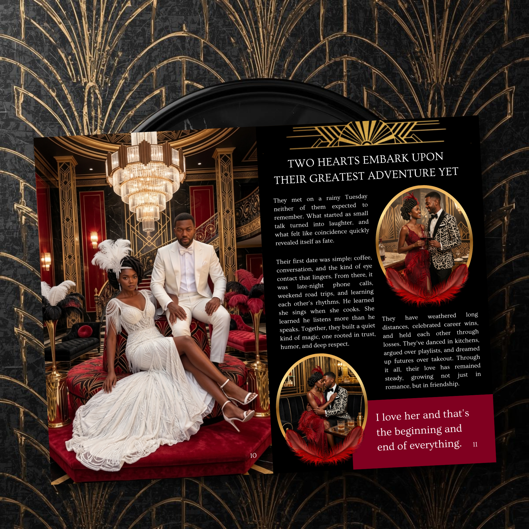 Art Deco Edition | The Signature Experience Luxe Wedding Magazine | Done for You (50% deposit required)
