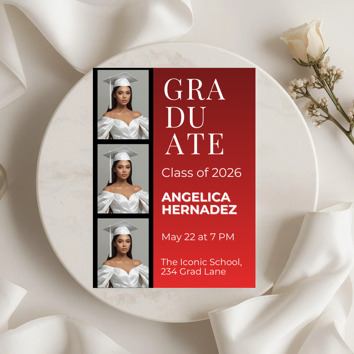 The Graduate Campaign Pack | 2026 Graduation Template | 13 Modern Grad Invitations | High School & College Senior Announcements | Canva Editable