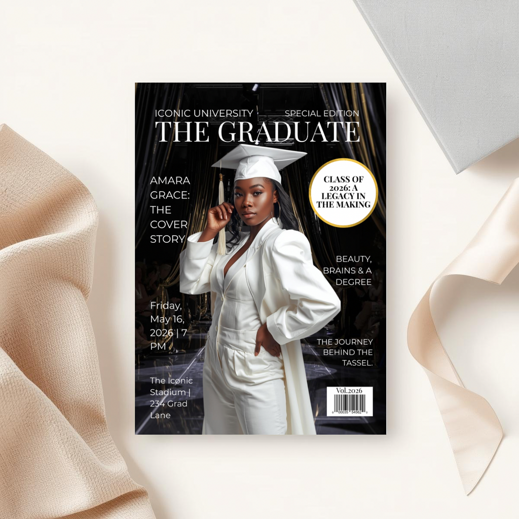The Graduate Magazine Invitation | Done for You Design