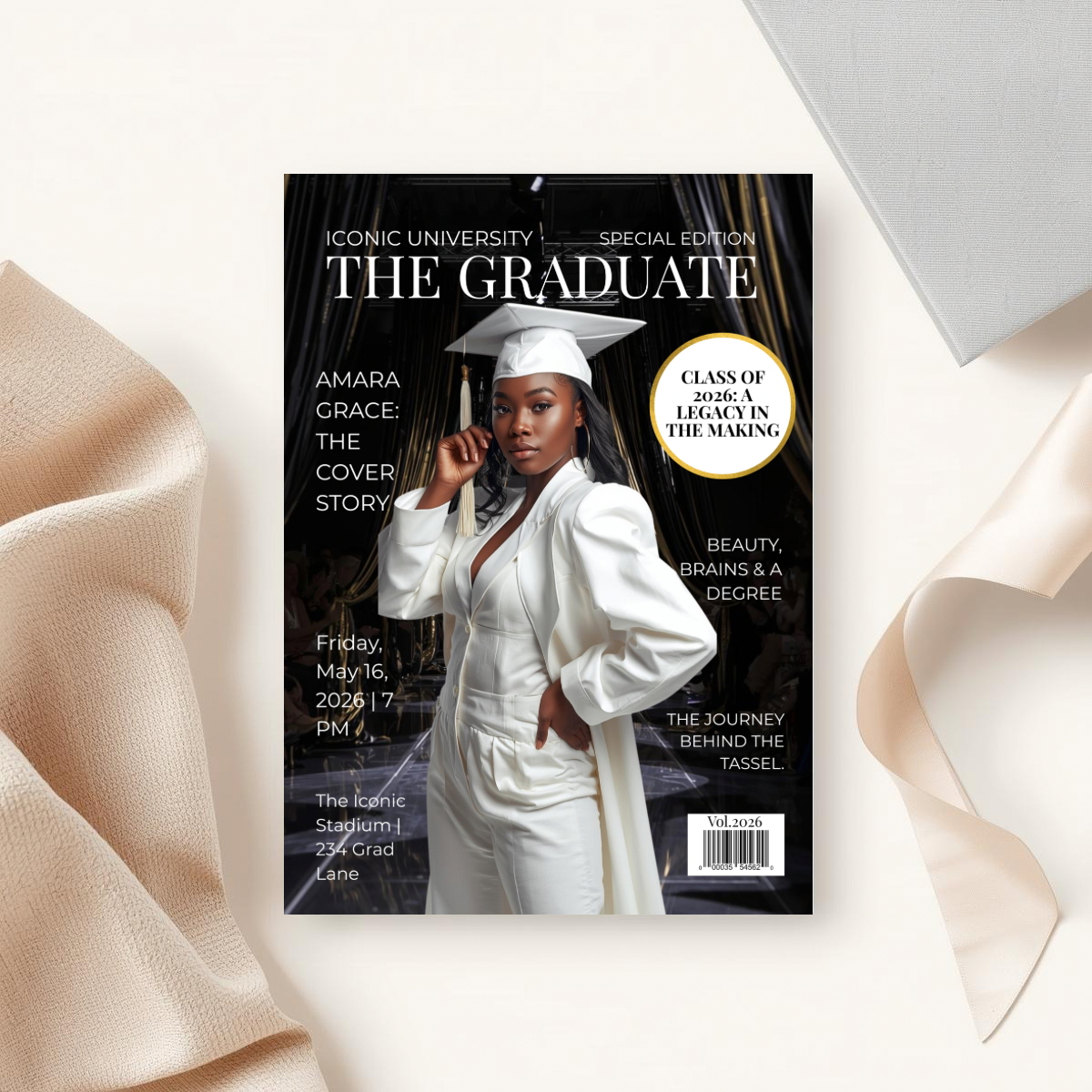 The Graduate Magazine Invitation | Done for You Design
