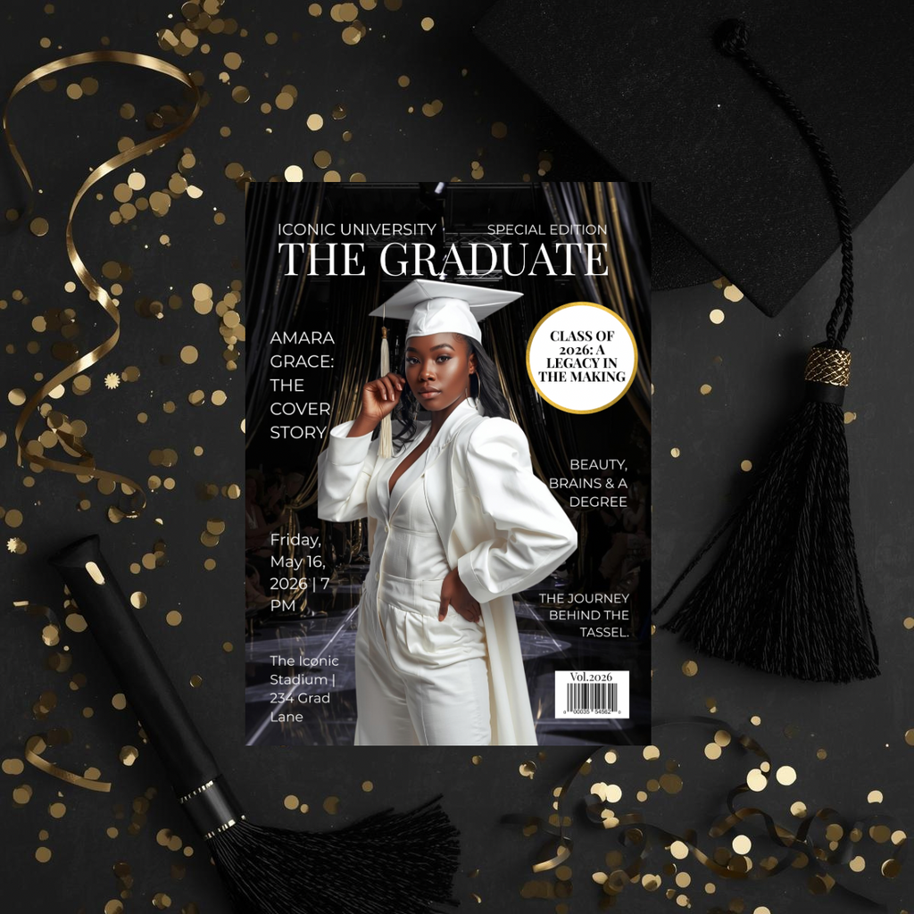 The Graduate Magazine Invitation | Done for You Design