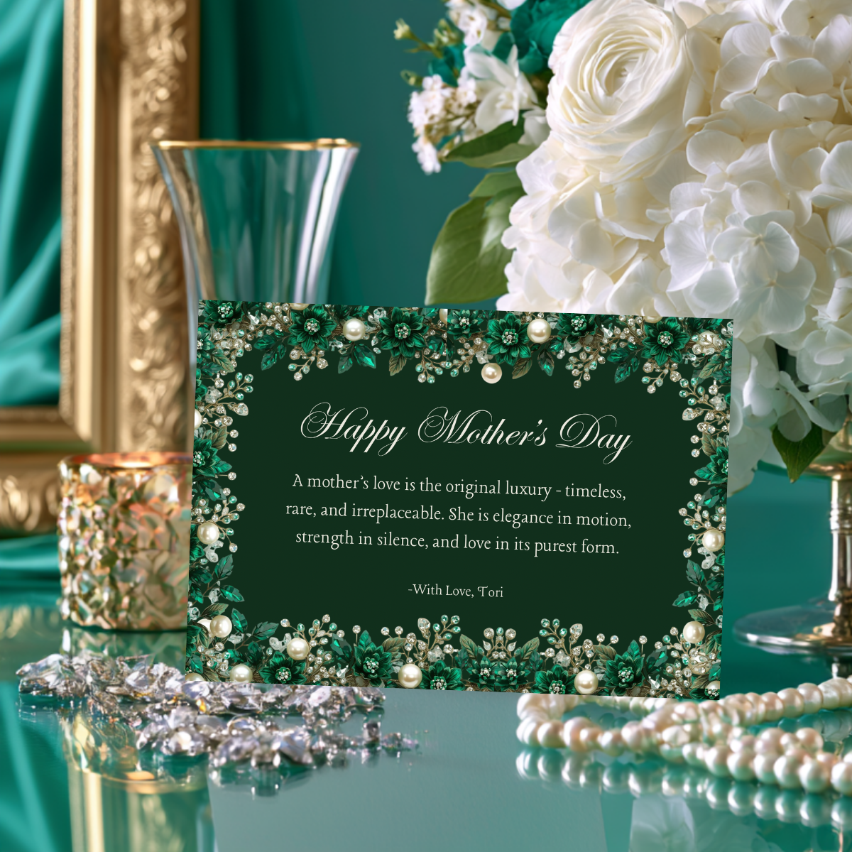 The Jeweled Edit | Mother’s Day Card Collection | Editable Canva Template