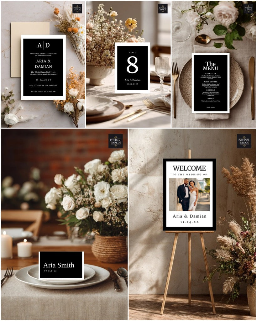 The Aisle Edit: Wedding Stationary Essentials Mockup Kits