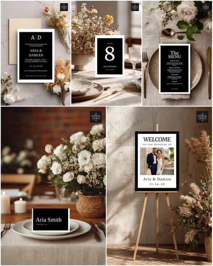The Aisle Edit: Wedding Stationary Essentials Mockup Kits