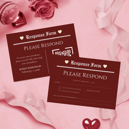Galentine’s Brunch Event Suite Template | Luxury Editorial Newspaper Style Invitation, RSVP, Menu & Bar Menu | Canva