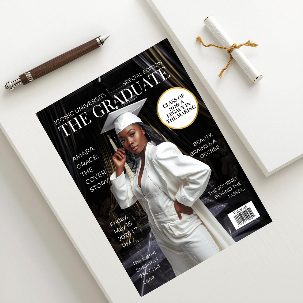 The Graduate Magazine Invitation | Done for You Design