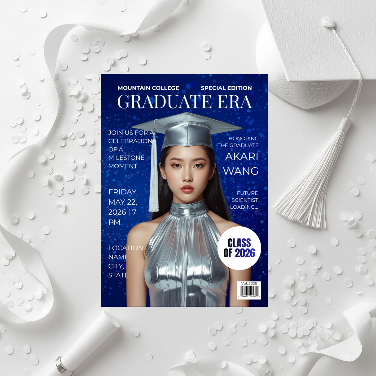 Graduate Era Series | Semi-Custom Magazine Style Graduation Invitation
