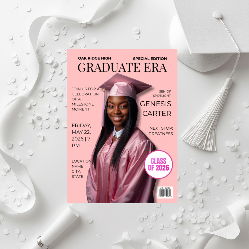 Graduate Era Series | Semi-Custom Magazine Style Graduation Invitation
