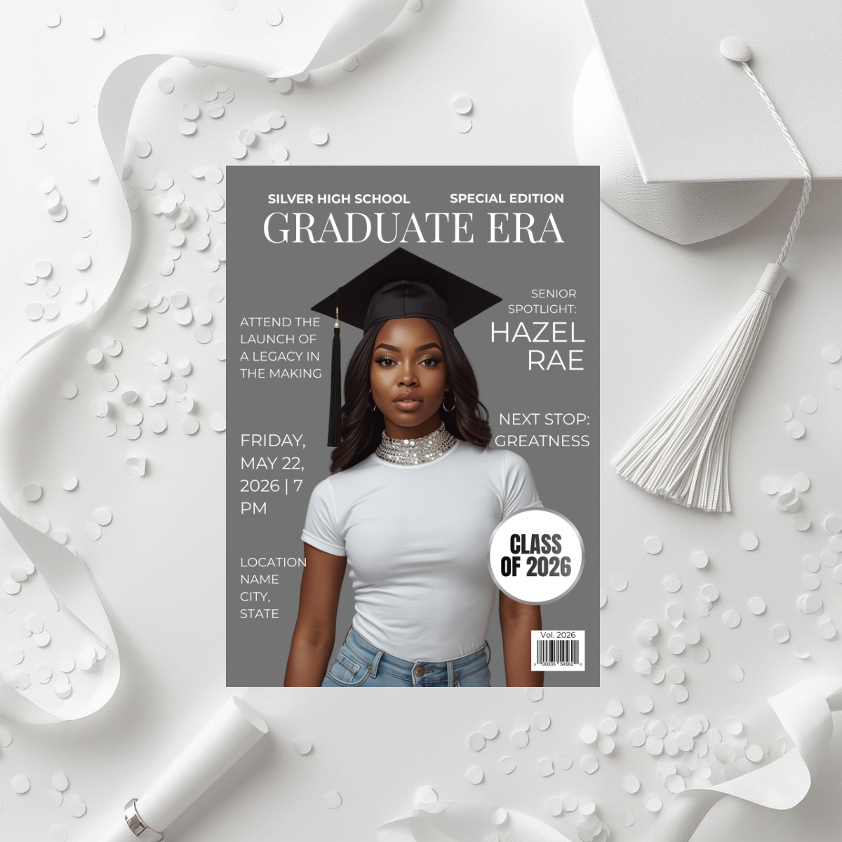 Graduate Era Series | Semi-Custom Magazine Style Graduation Invitation
