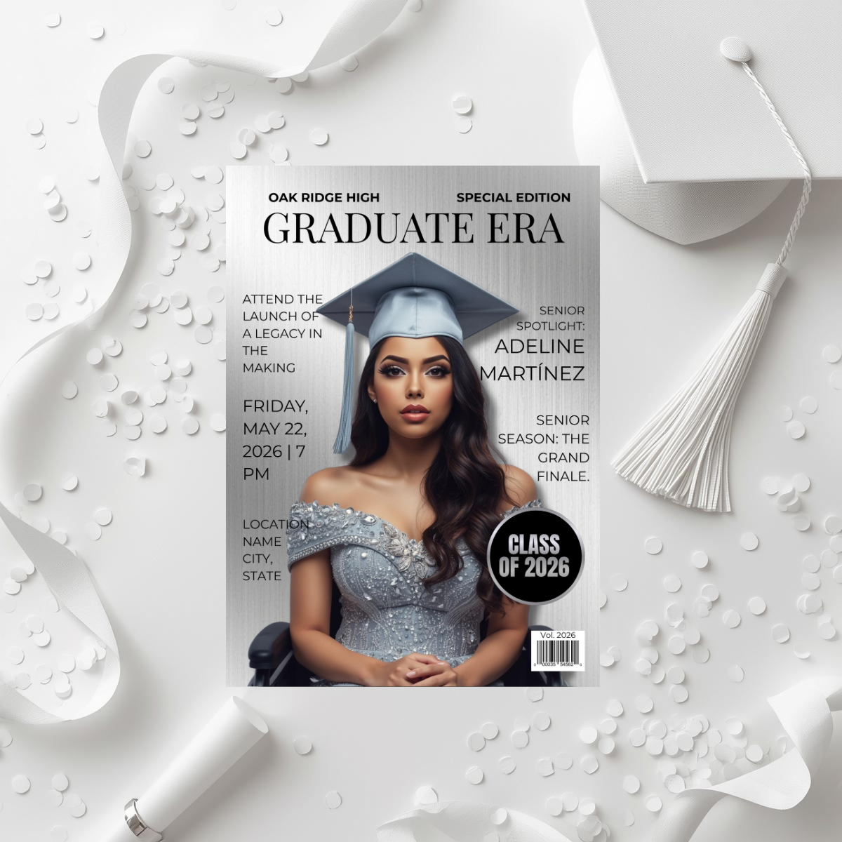 Graduate Era Series | Semi-Custom Magazine Style Graduation Invitation