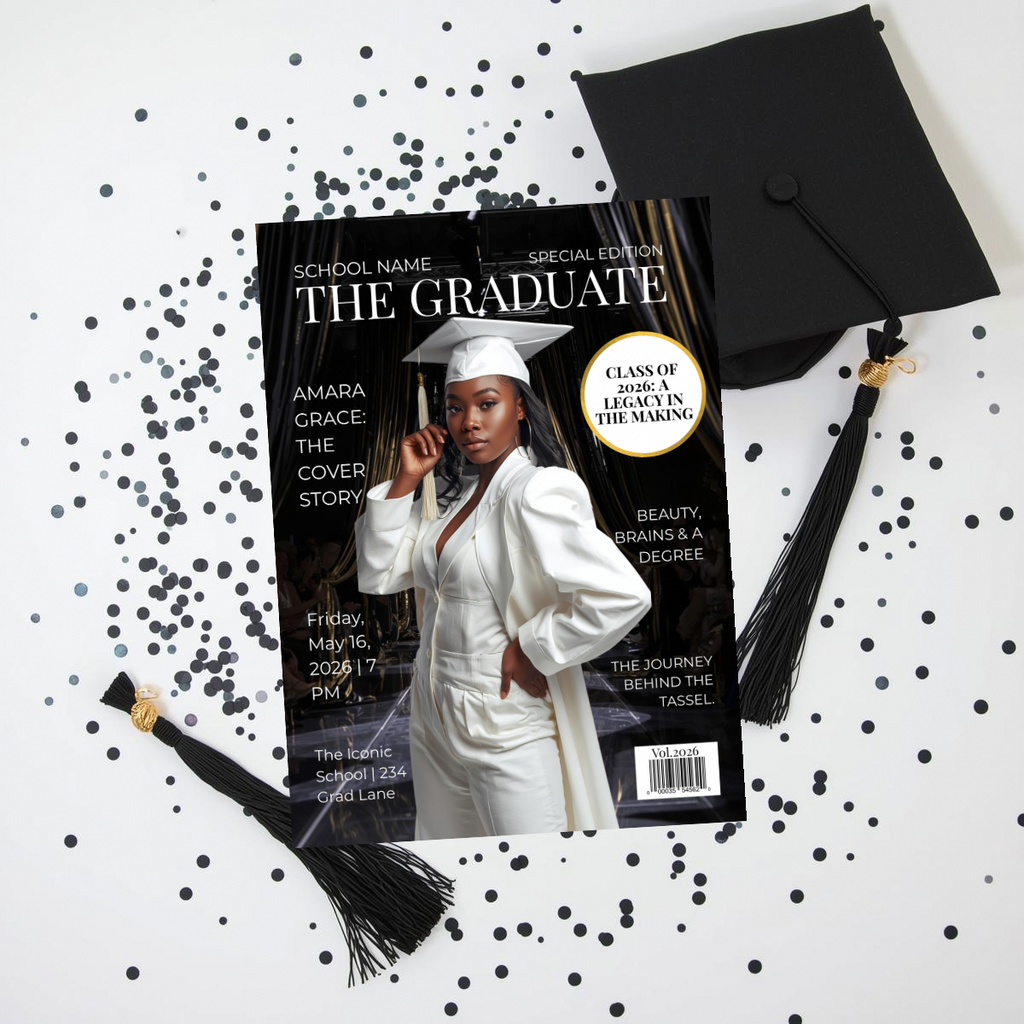 The Graduate Magazine Invitation | Done for You Design