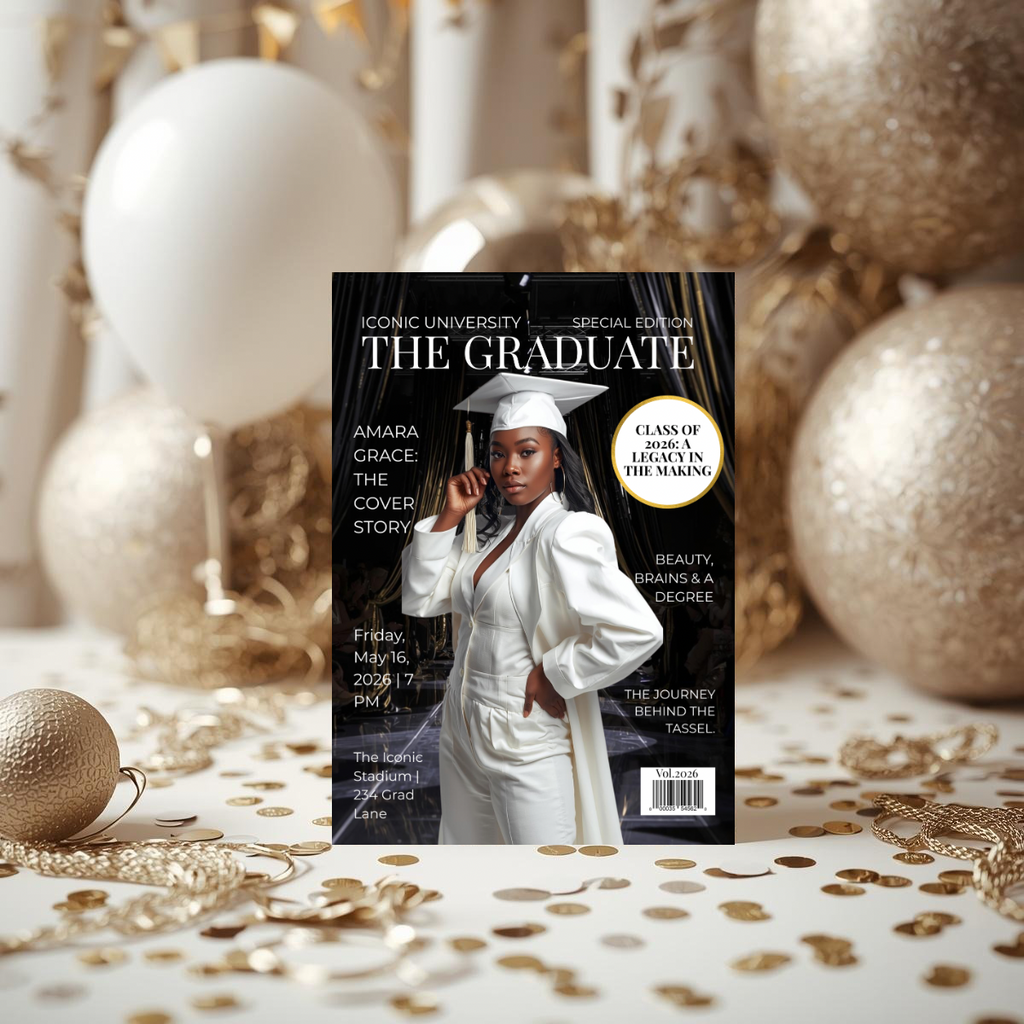 The Graduate Magazine Invitation | Done for You Design