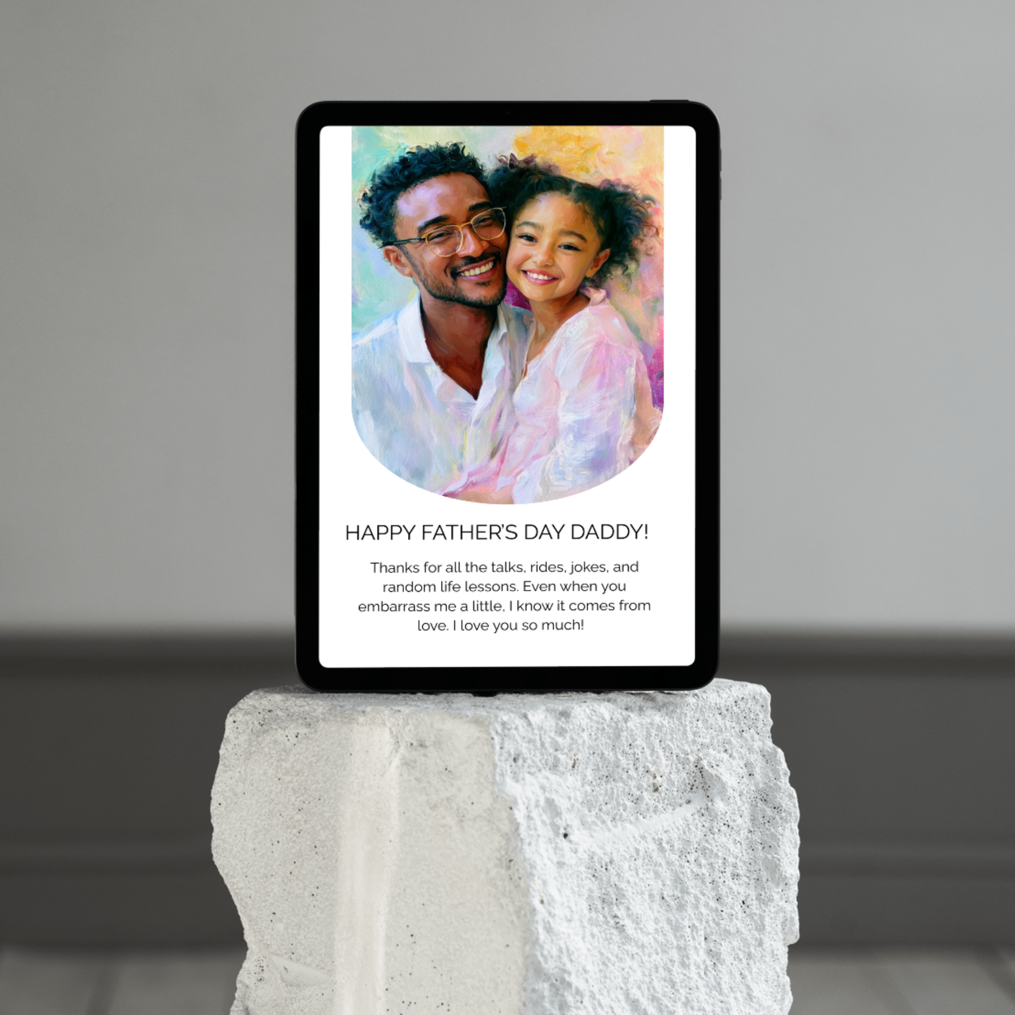 Father’s Day Photo Card Template | Editable in Canva | Instant Download | Modern Minimal | Printable 5x7