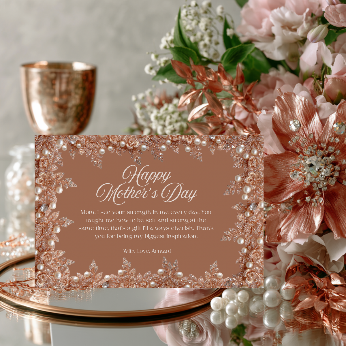 The Jeweled Edit | Mother’s Day Card Collection | Editable Canva Template