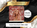 April Hair Stylist Booking Template | Editable Canva Instagram Flyer | Salon Promo Special