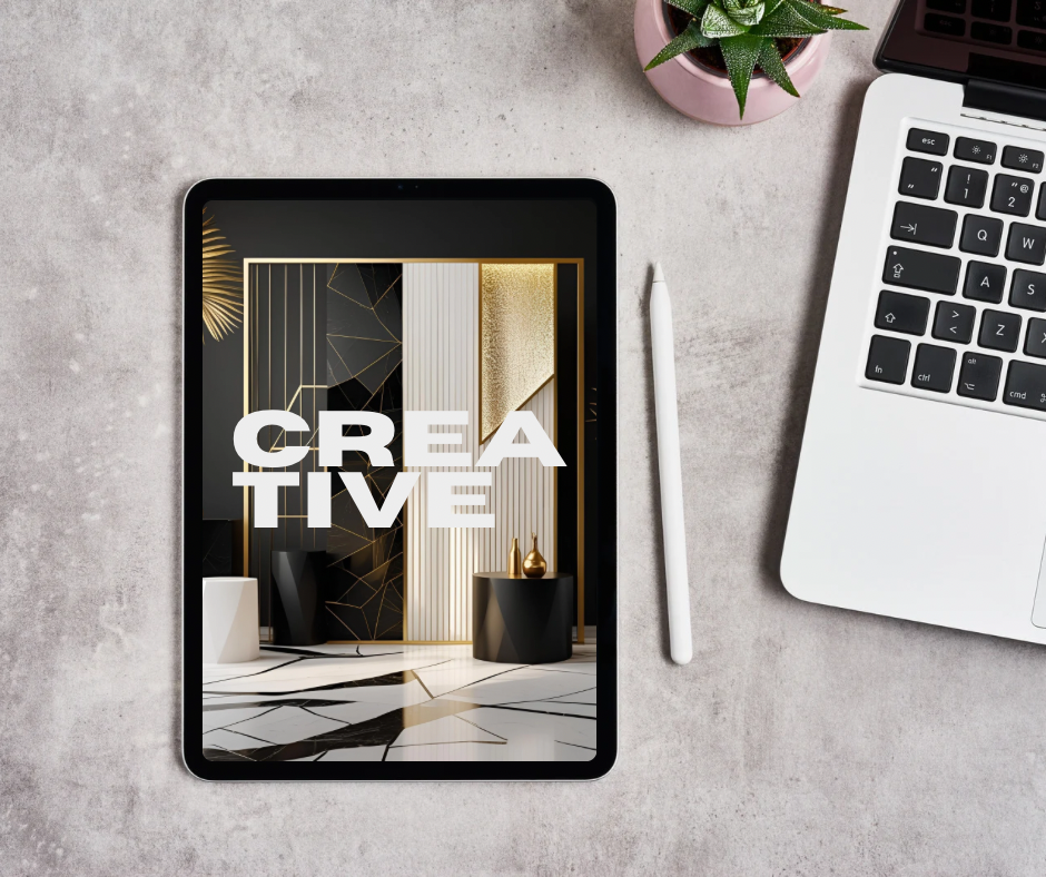 Black, Gold, and White Luxe Background Pack