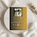 Editable Music Player Wedding Invitation Template | Album Cover (Digital)