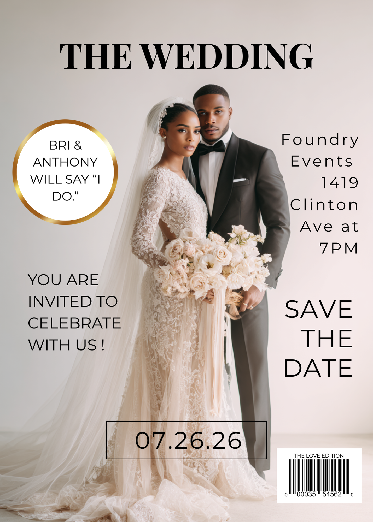 Cover Story Invites Bundle | Wedding, Graduation & Birthday Canva Templates