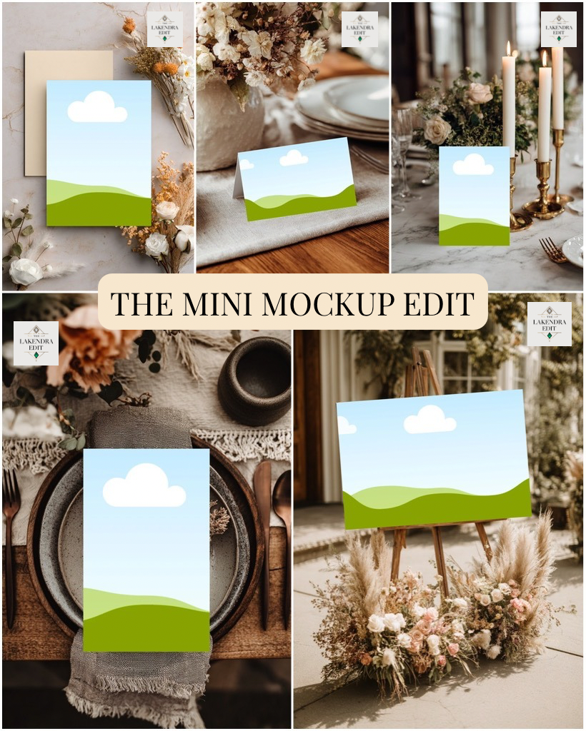 The Mini Mockup Edit | Luxe AI Mockup Collection