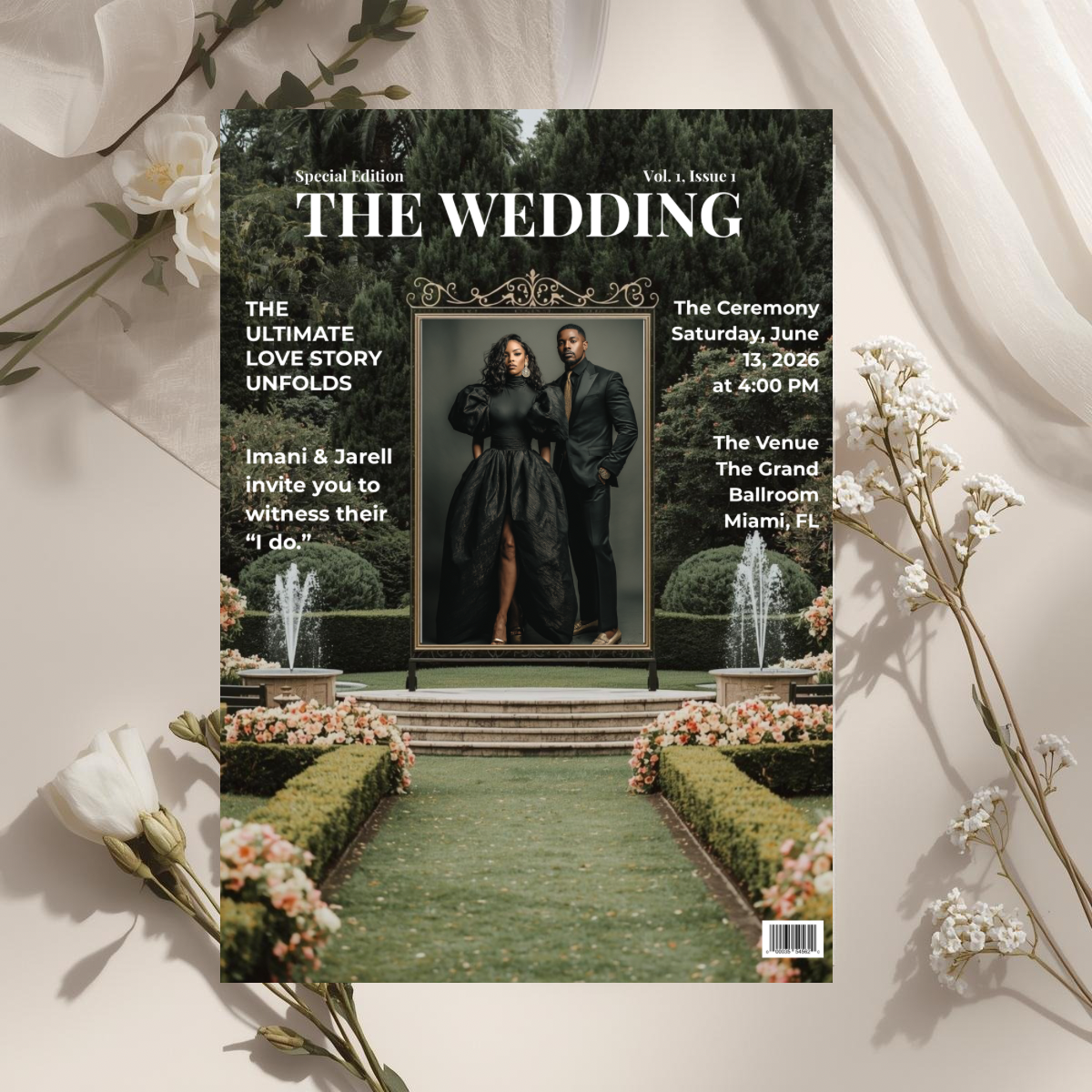 The Wedding | Magazine Inspired Wedding Invitation Template
