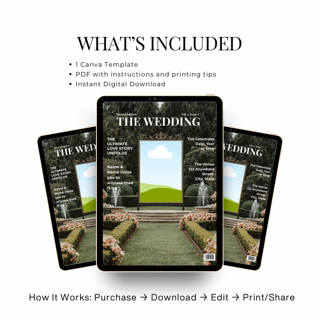 The Wedding | Magazine Inspired Wedding Invitation Template