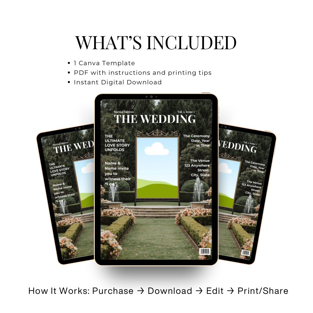 The Wedding | Magazine Inspired Wedding Invitation Template