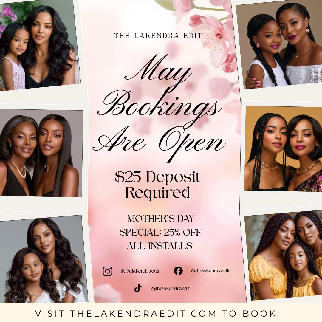 May Hair Stylist Booking Template | Editable Canva Instagram Flyer | Salon Promo Special