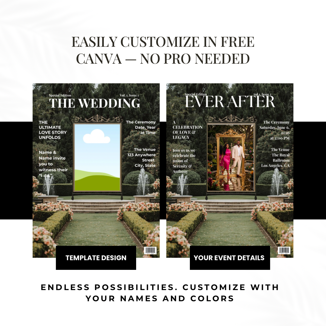 The Wedding | Magazine Inspired Wedding Invitation Template