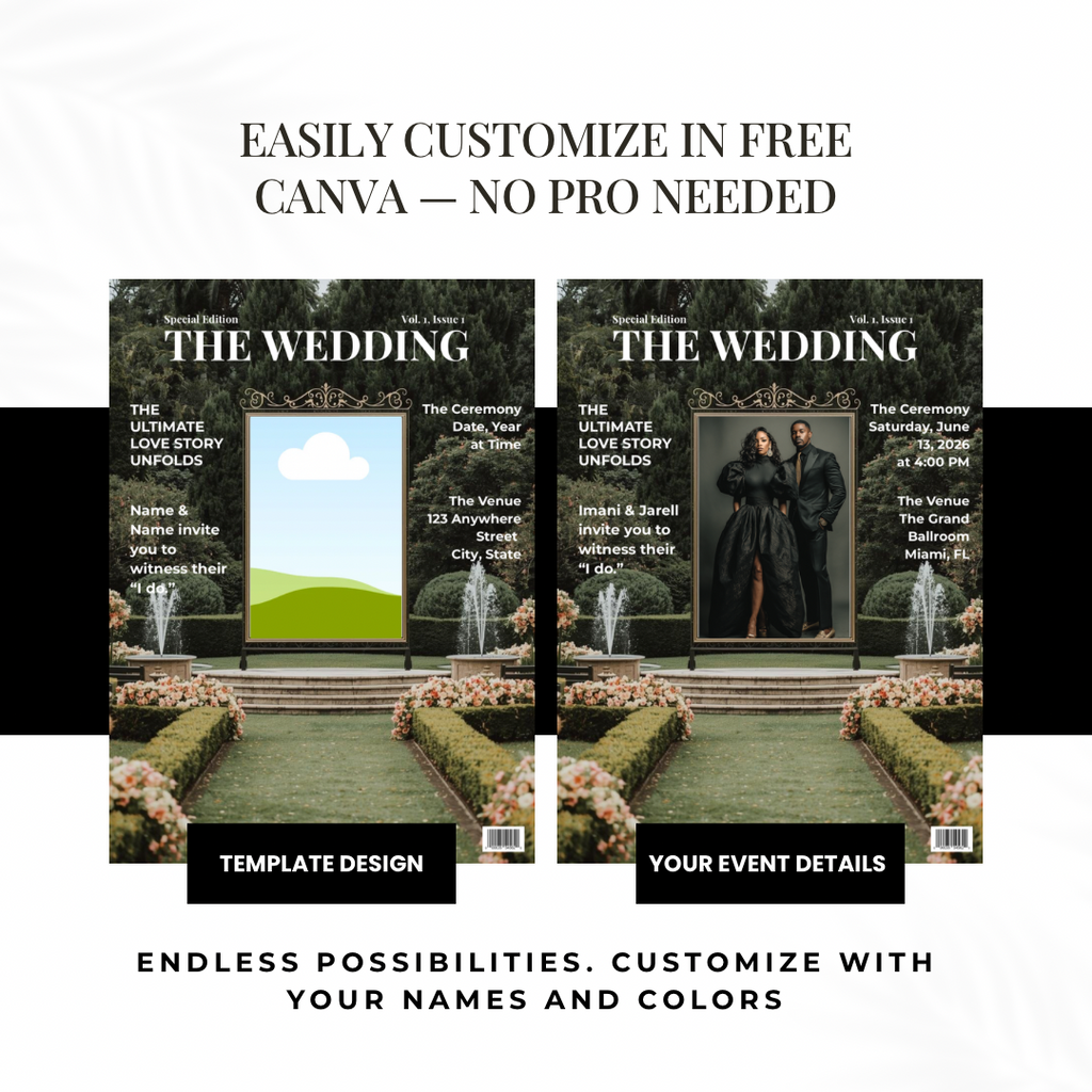 The Wedding | Magazine Inspired Wedding Invitation Template