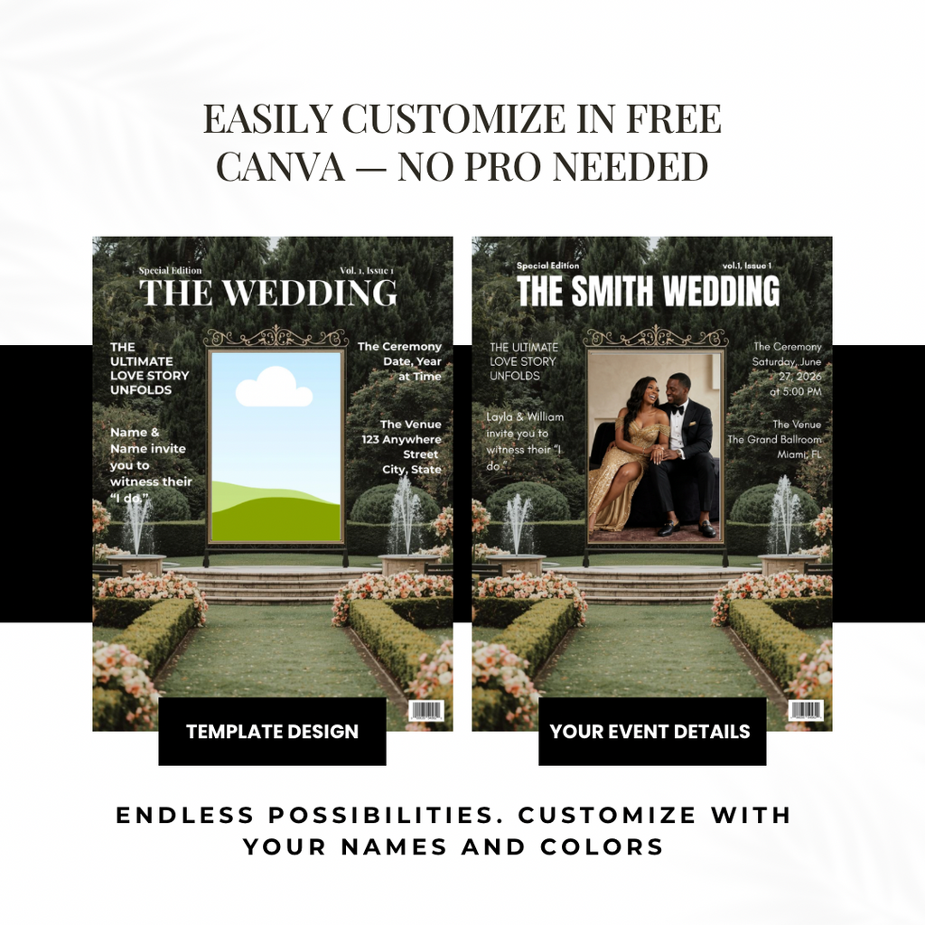 The Wedding | Magazine Inspired Wedding Invitation Template