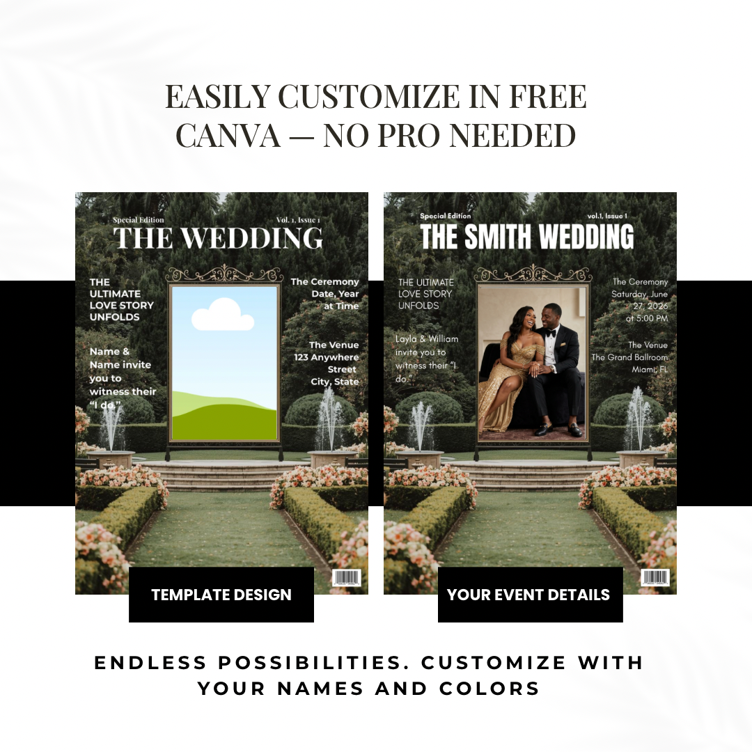 The Wedding | Magazine Inspired Wedding Invitation Template