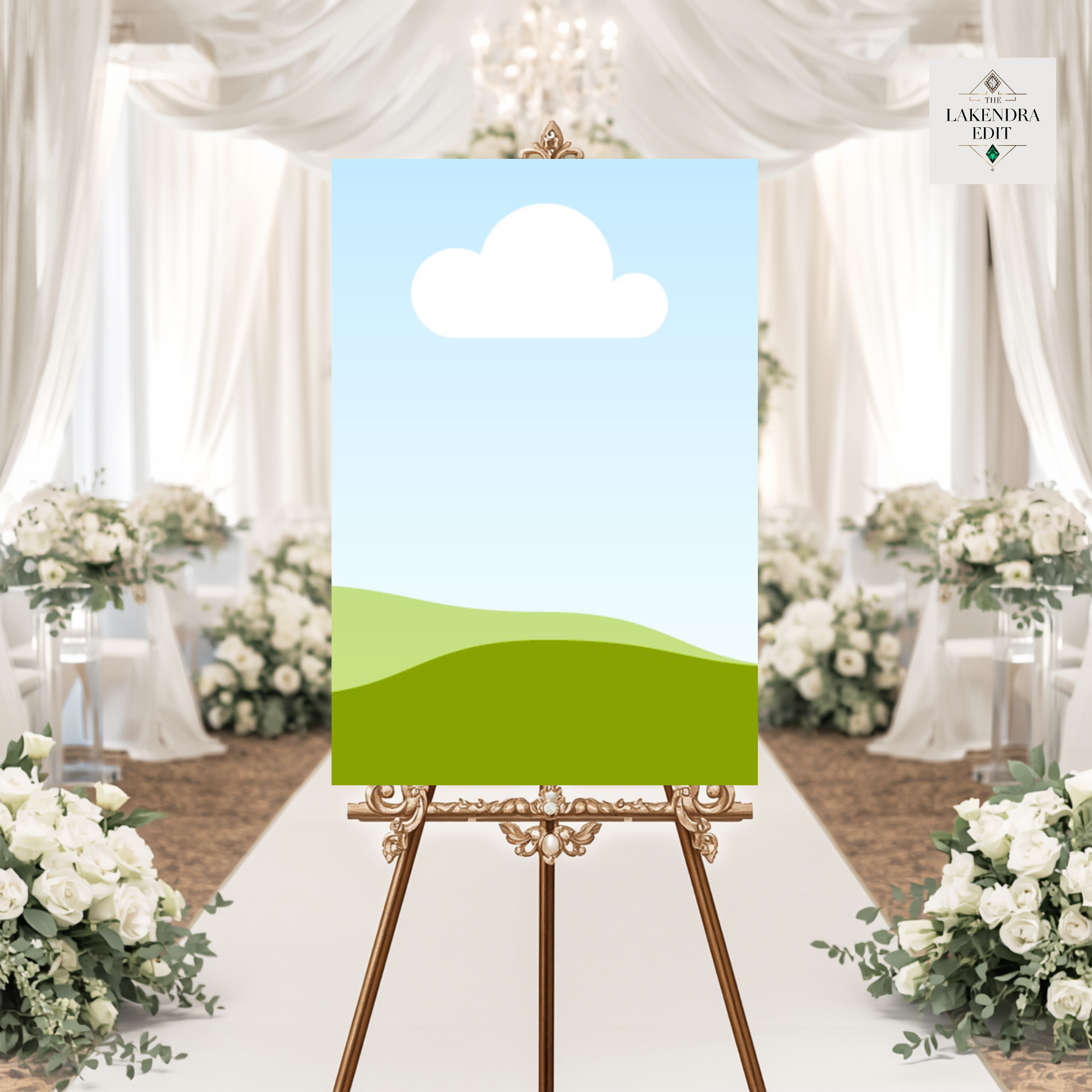 Pearl and Satin Wedding Mockup Edit | Drag and Drop in Canva