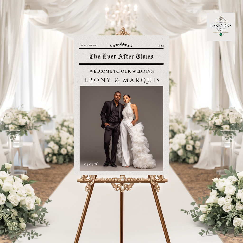 Pearl and Satin Wedding Mockup Edit | Drag and Drop in Canva