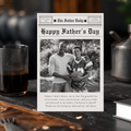 Newspaper Father’s Day Card | Editable Canva Template