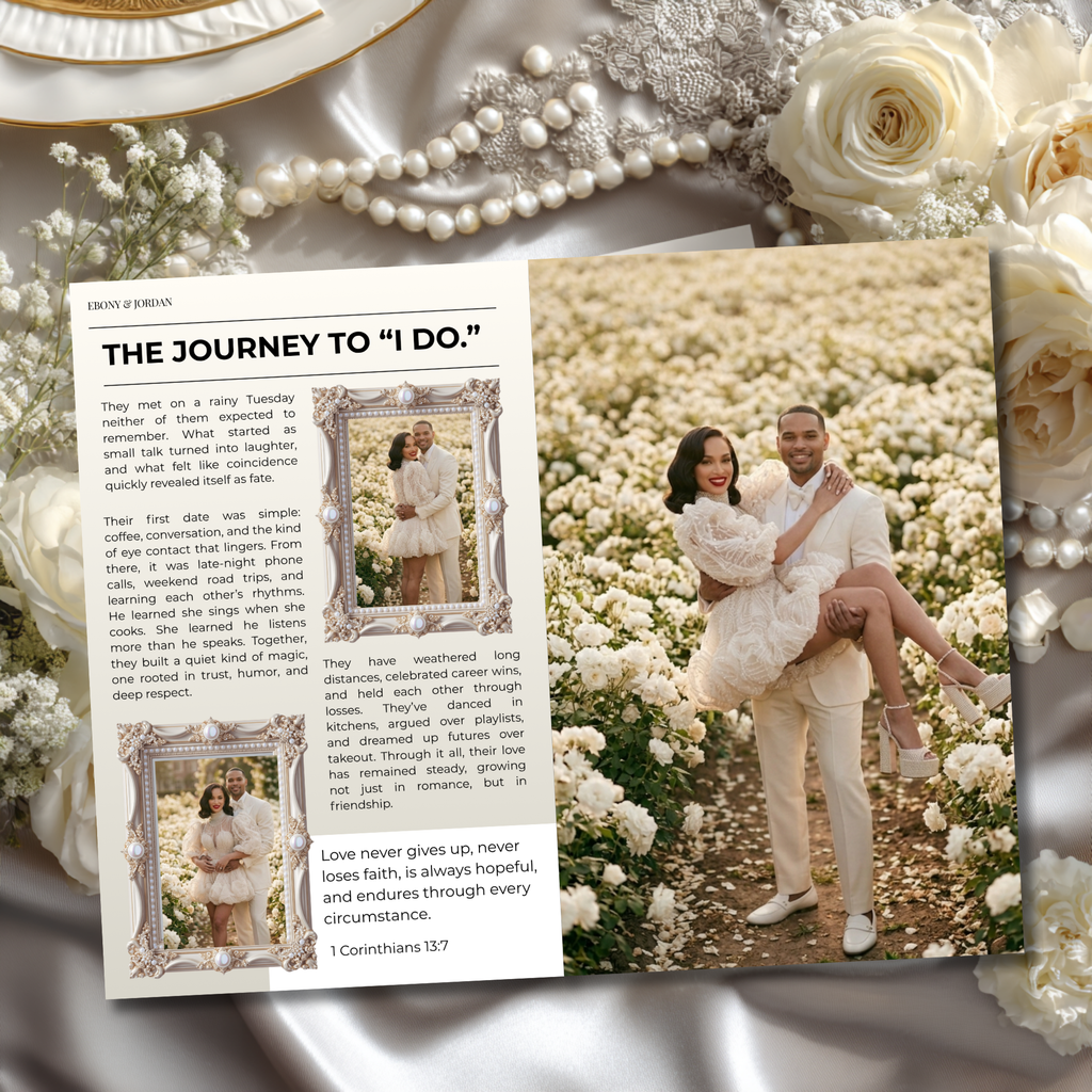 A Pearl Affair Edition | The Signature Experience Luxe Wedding Magazine | Done for You (50% deposit required)