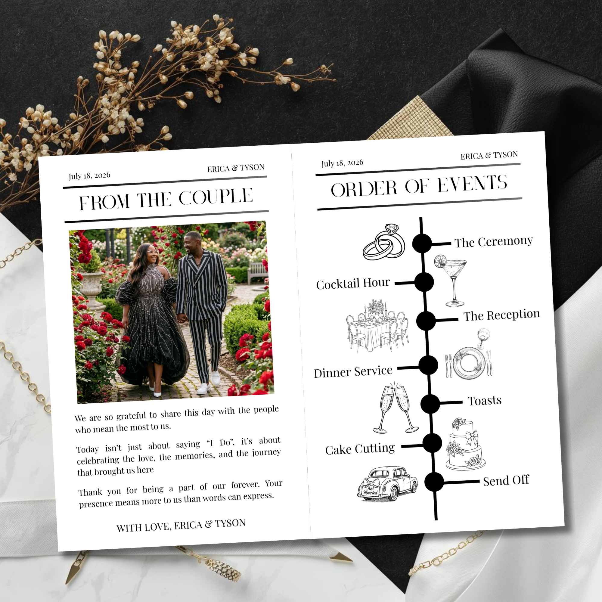 Classic Edition | The Signature Experience Luxe Wedding Magazine Template | Done for You (50% deposit required)